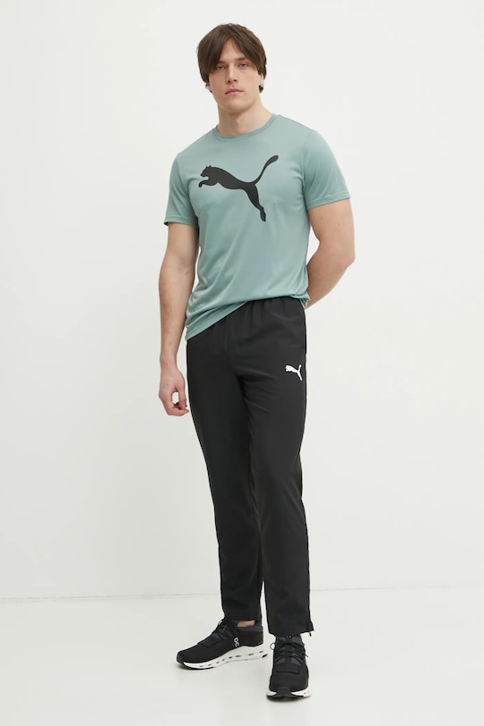Puma t-shirt treningowy Tad Essentials Solid Cat 525921 zielony SS25