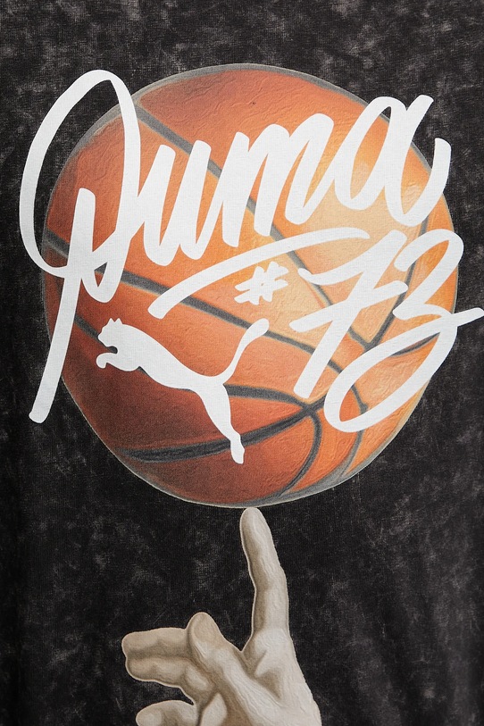 Bavlnené tričko Puma Dylan Exhibit 630475 čierna