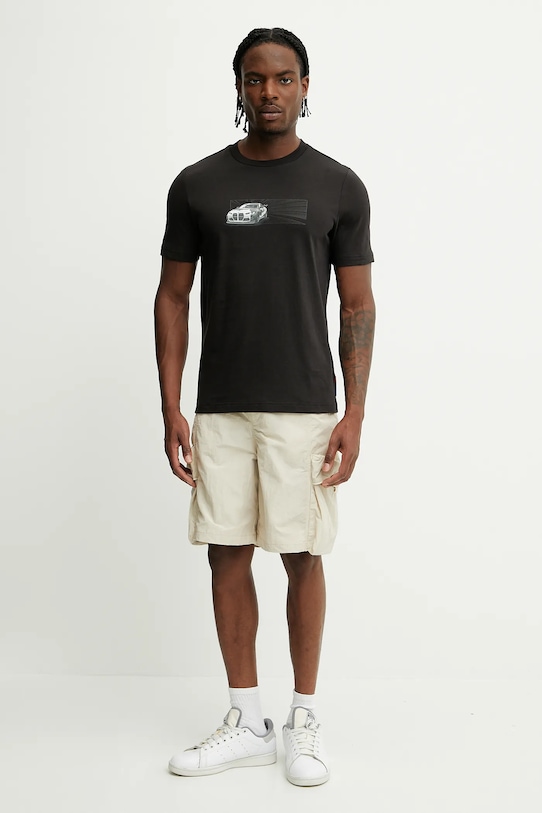 Puma t-shirt bawełniany BMW MMS CAR 630624 czarny SS25