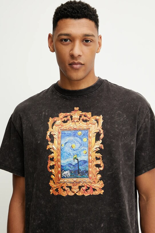 Îmbrăcăminte Puma tricou din bumbac Dylan Exhibit 630672 negru