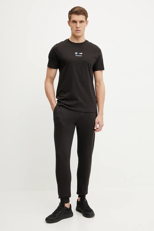 Хлопковая футболка Puma BMW MMS CAR 630735 чёрный SS25