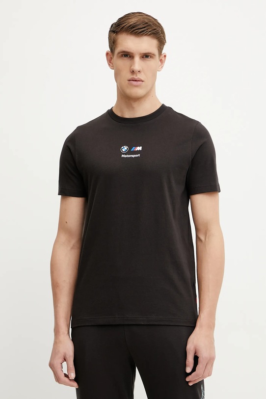 Îmbrăcăminte Puma tricou din bumbac BMW MMS CAR 630735 negru