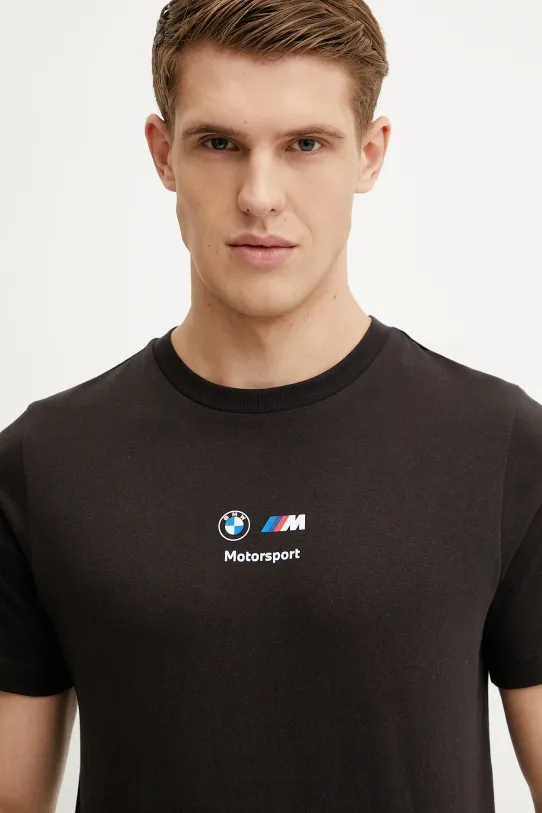 Хлопковая футболка Puma BMW MMS CAR чёрный 630735