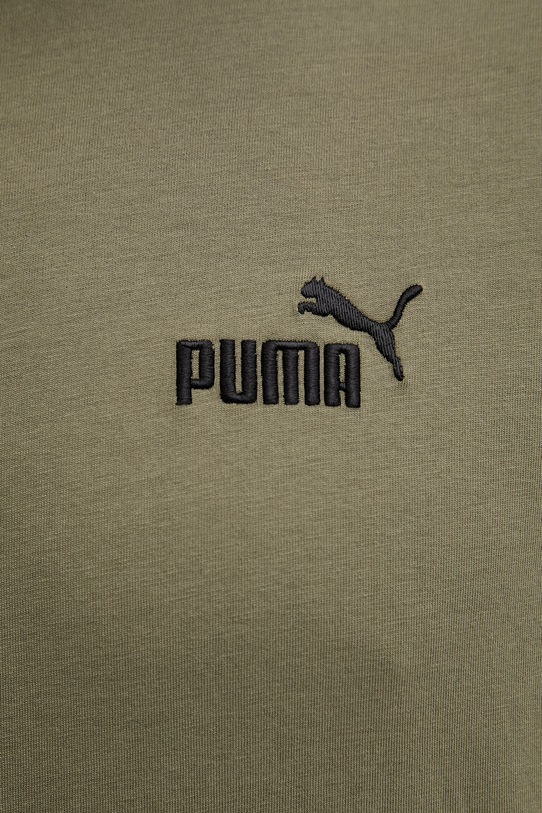 Βαμβακερό μπλουζάκι Puma 682535 πράσινο