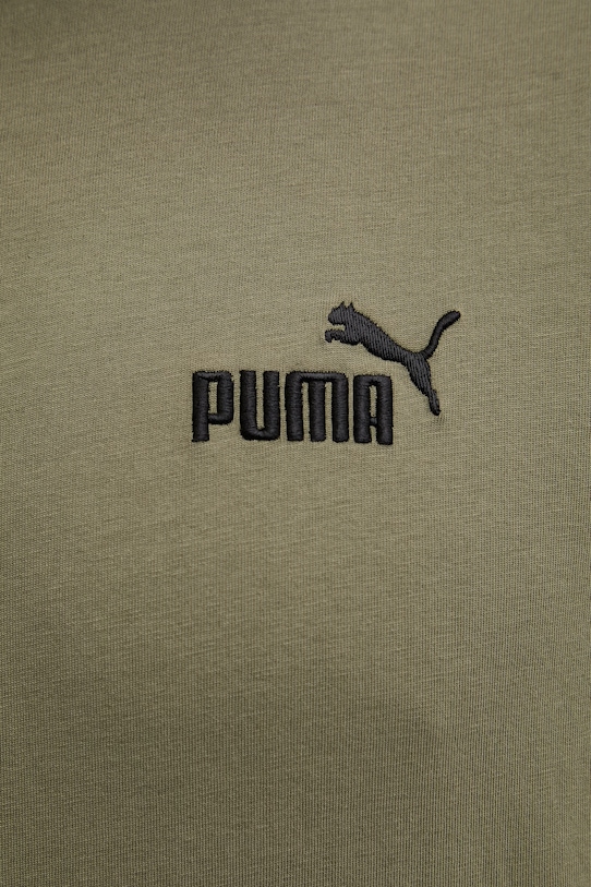 Βαμβακερό μπλουζάκι Puma 682535 πράσινο