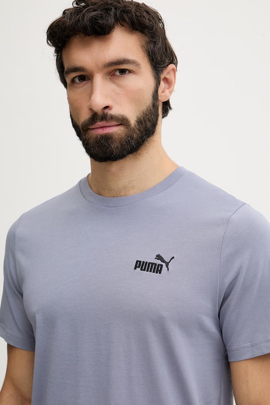 Βαμβακερό μπλουζάκι Puma μωβ 682535