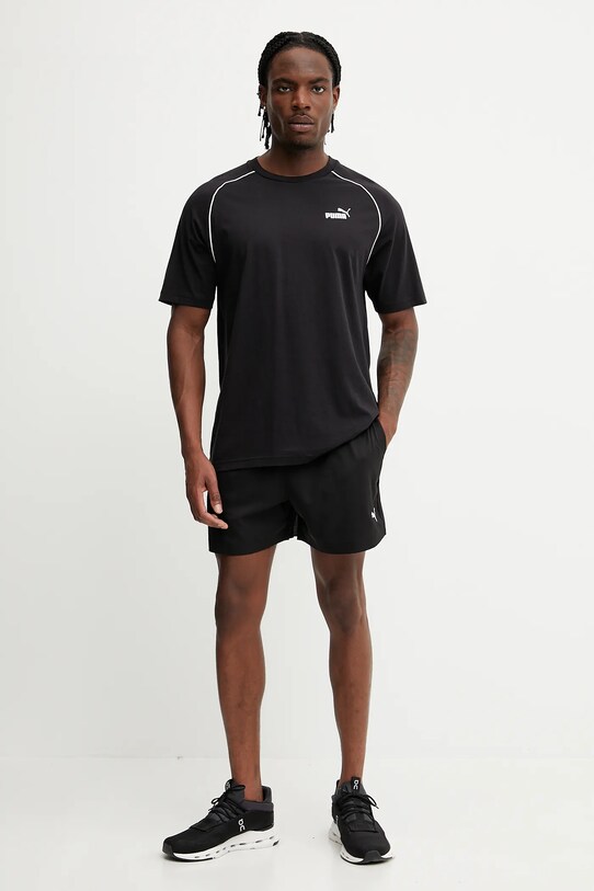 Bavlněné tričko Puma 684616 černá SS25