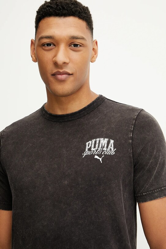 Памучна тениска Puma черен 684640