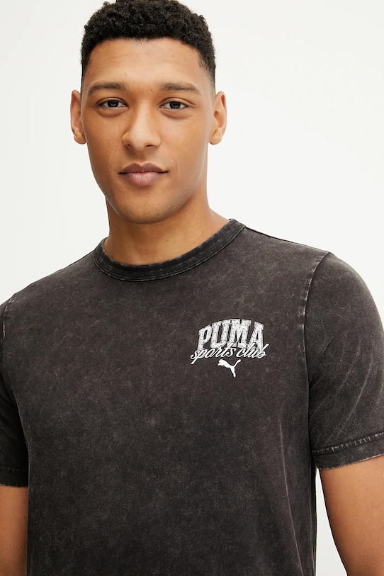 Bavlněné tričko Puma černá 684640