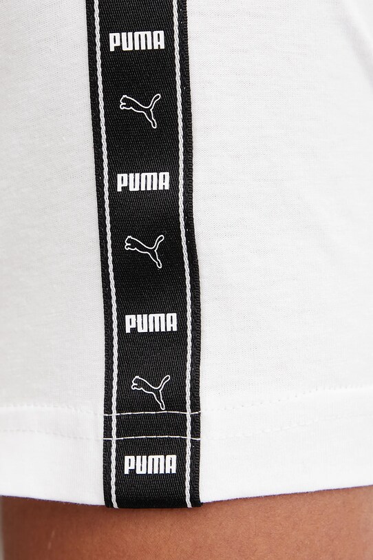 Bavlněné tričko Puma bílá 684674