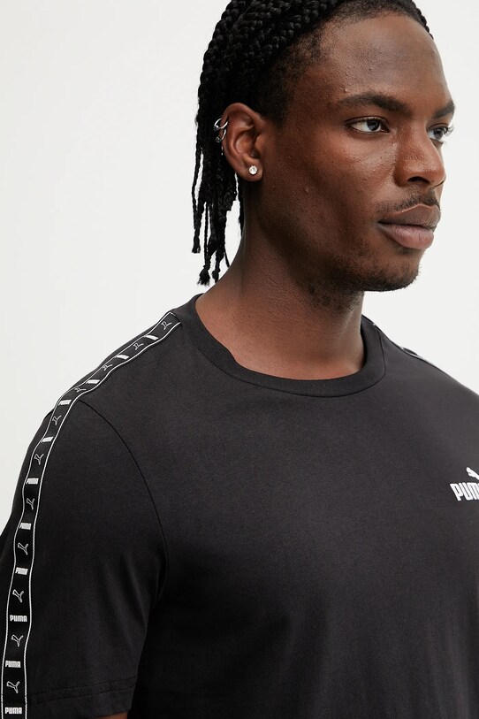 Puma t-shirt in cotone nero 684674