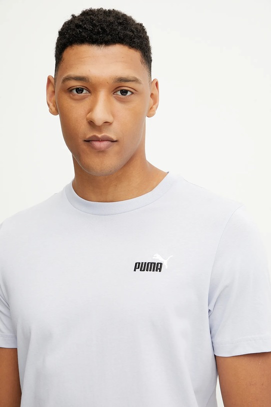 Ρούχα Βαμβακερό μπλουζάκι Puma 684717 μπλε