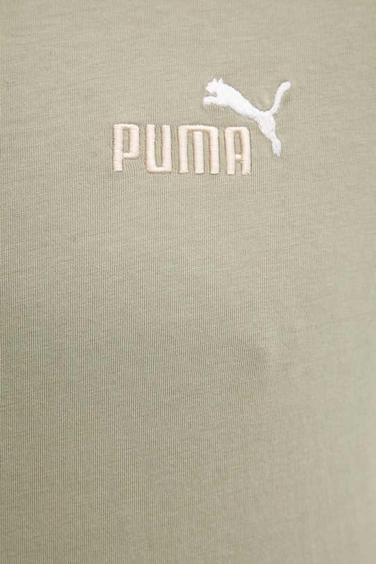 Βαμβακερό μπλουζάκι Puma 684717 πράσινο