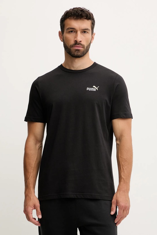 Puma t-shirt bawełniany czarny 684717