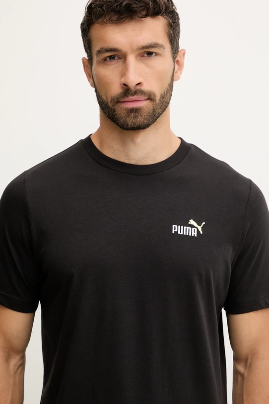 Puma t-shirt bawełniany czarny 684717