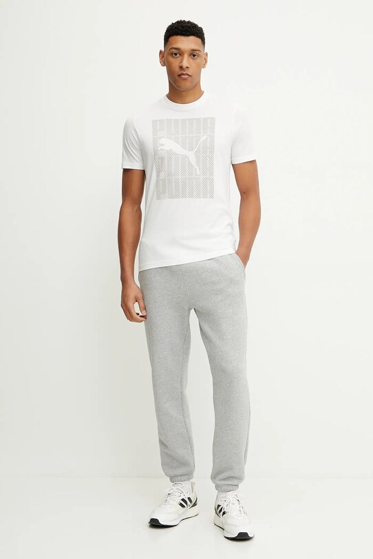 Bavlněné tričko Puma 684825 bílá SS25