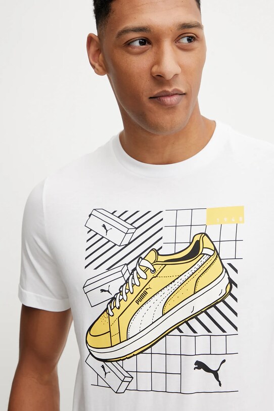 Puma t-shirt in cotone GRAPHICS Sneaker bianco 684830