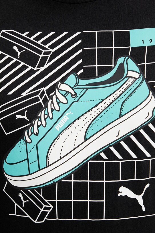 Puma tricou din bumbac GRAPHICS Sneaker 684830 negru