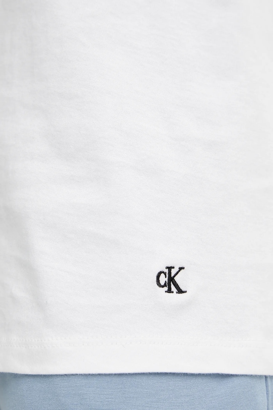 Бавовняна футболка лаунж Calvin Klein Underwear 3-pack LV00NB4051 білий