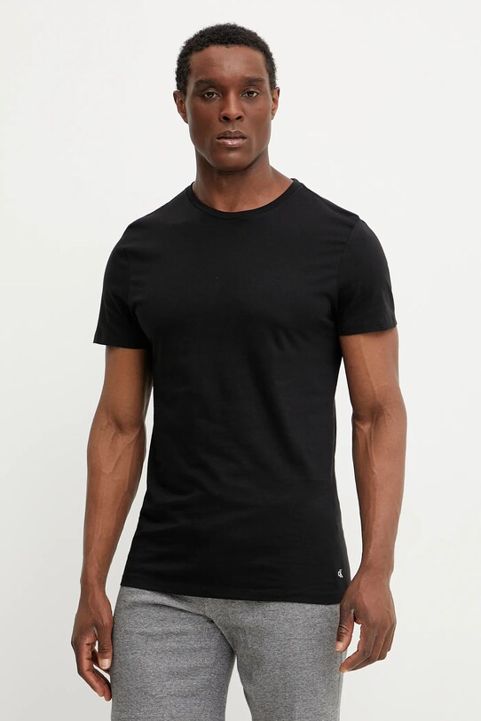Хлопковая футболка lounge Calvin Klein Underwear 3 шт LV00NB4051 серый SS25
