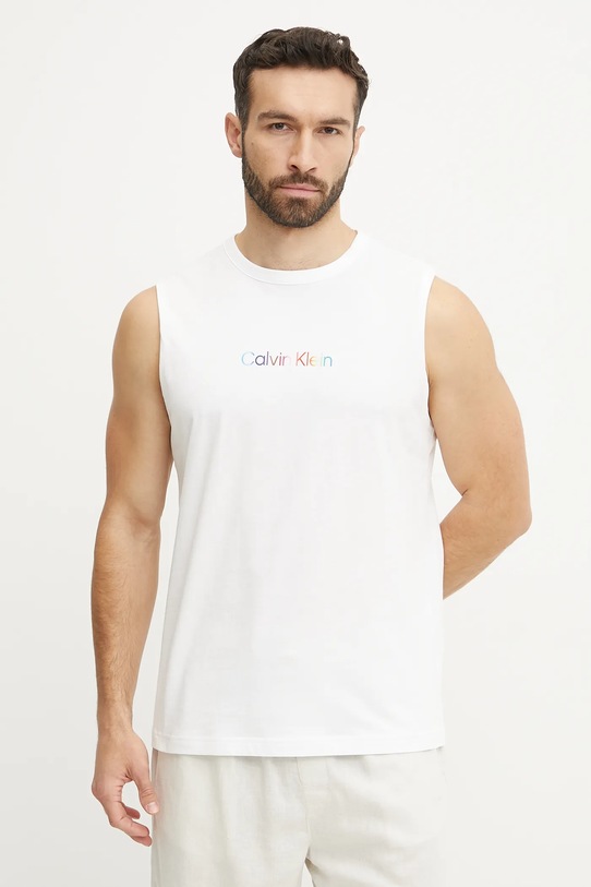 Calvin Klein Underwear tricou din bumbac print alb LV00NM2878