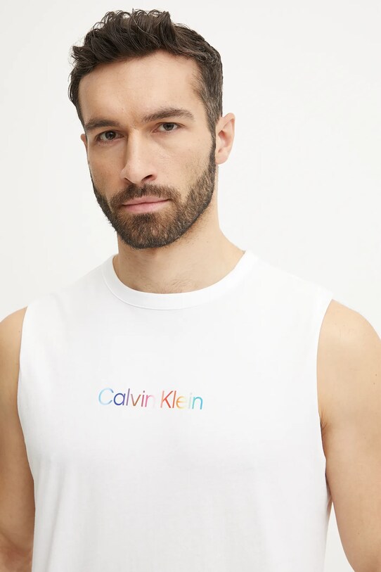 Одежда Хлопковая футболка Calvin Klein Underwear LV00NM2878 белый