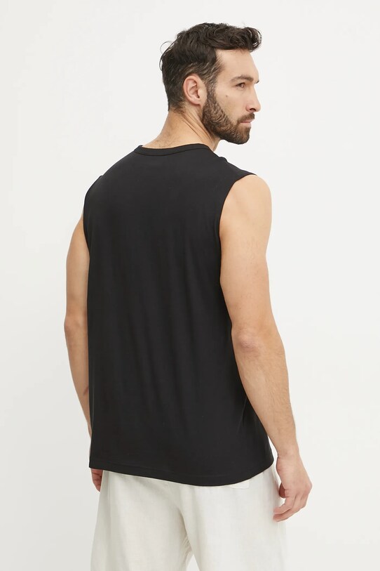 Bavlněné tričko Calvin Klein Underwear LV00NM2878 černá SS25