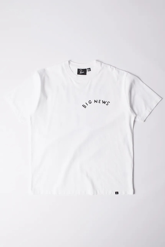 by Parra t-shirt in cotone Big news 53200 bianco SS25
