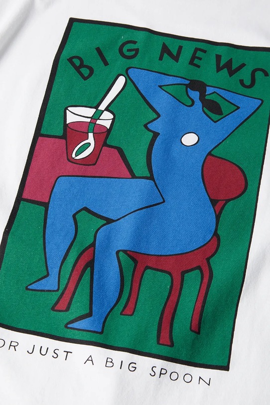 by Parra t-shirt in cotone Big news 53200 bianco