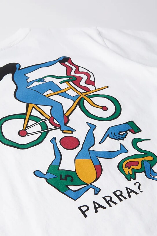 Памучна тениска by Parra Vase delivery 53206 бял