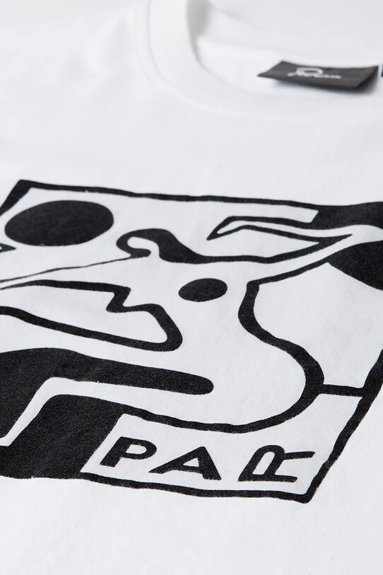 by Parra tricou din bumbac Ball sports 53221 alb SS25