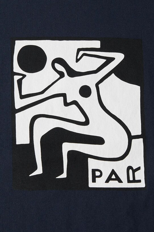 Odzież by Parra t-shirt bawełniany Ball sports 53220 granatowy