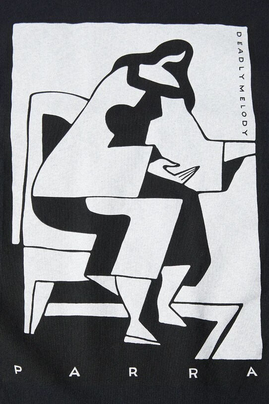 Odzież by Parra t-shirt bawełniany The confession 53311 czarny