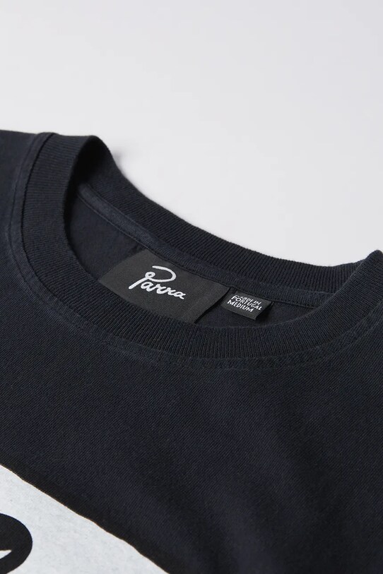 by Parra t-shirt bawełniany The confession czarny 53311