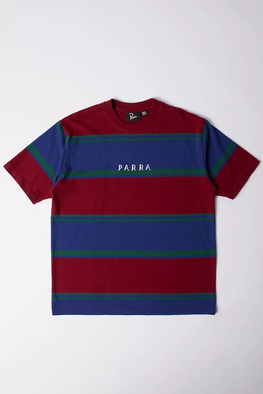 by Parra t-shirt bawełniany Guess this okrągły czerwony 53320.