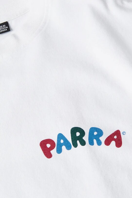 Odzież by Parra t-shirt bawełniany This damn chair 53315 biały