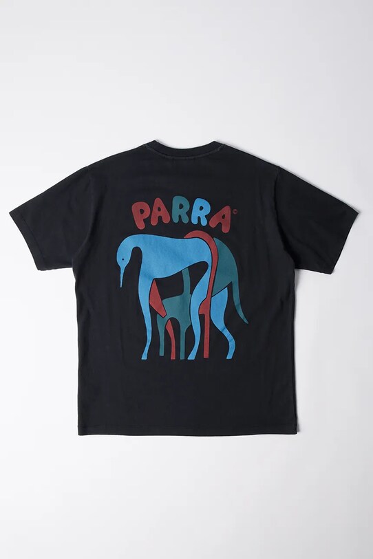 by Parra t-shirt bawełniany This damn chair okrągły czarny 53316.