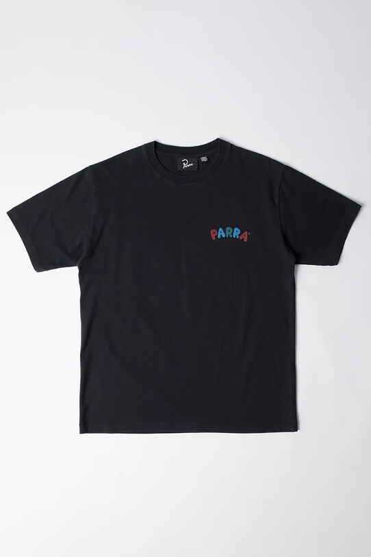 by Parra t-shirt bawełniany This damn chair 53316. czarny SS25