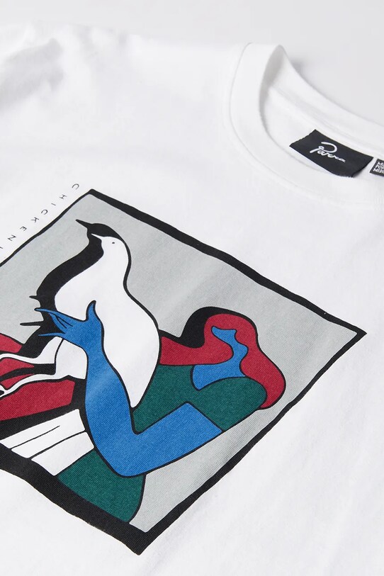 Odzież by Parra t-shirt bawełniany Look at it 53301.. biały