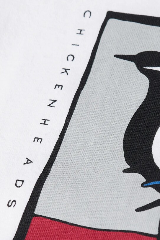 by Parra t-shirt bawełniany Look at it biały 53301..
