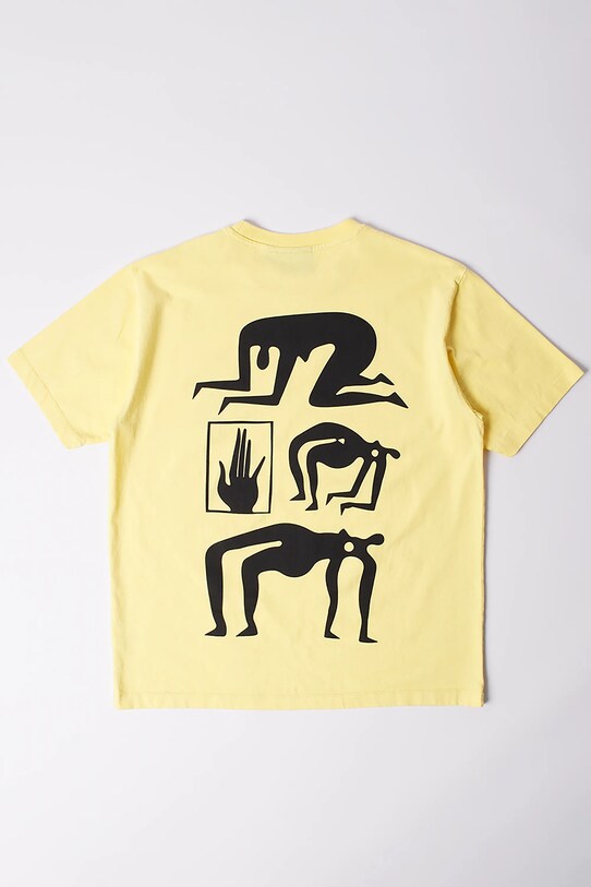 by Parra t-shirt bawełniany Yoga discounts 53406 żółty SS25