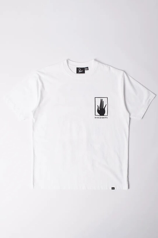 by Parra cotton t-shirt Yoga discounts round neck white 53405.