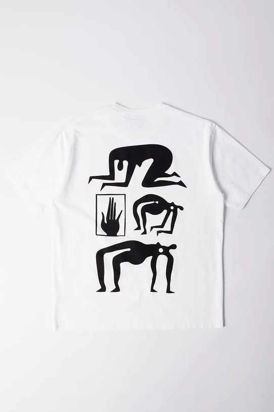 by Parra cotton t-shirt Yoga discounts 53405. white SS25