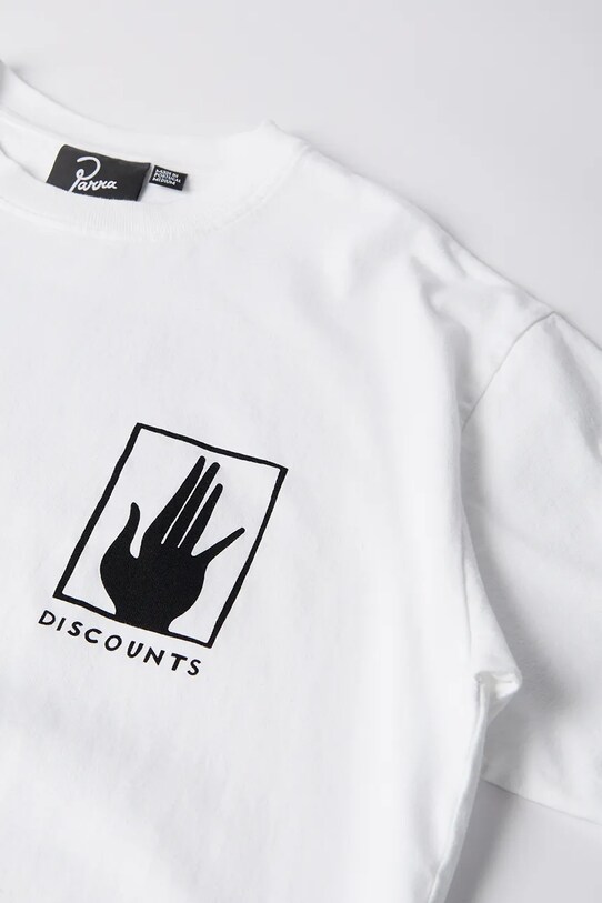 Clothing by Parra cotton t-shirt Yoga discounts 53405. white