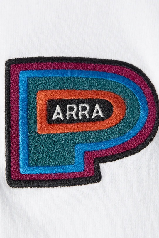 Odzież by Parra t-shirt bawełniany Repeat pea 53416. biały