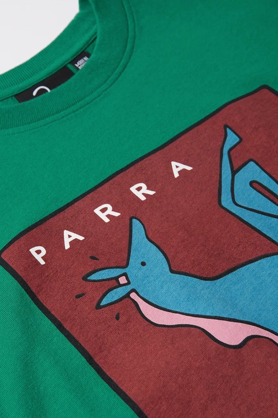 Odzież by Parra t-shirt bawełniany Vertical horse 53505 zielony