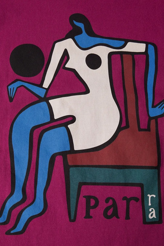 by Parra t-shirt bawełniany Chair baller 53515. różowy