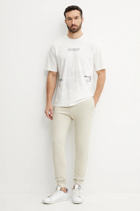 Guess t-shirt bawełniany KOCHA Z5GI05.I3Z14 biały SS25