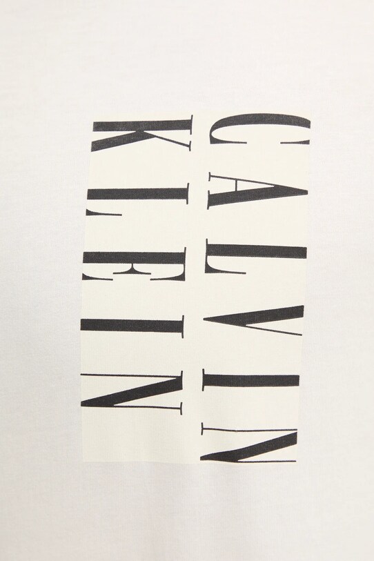 Calvin Klein Jeans tricou din bumbac J30J327474 bej