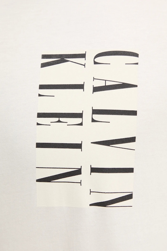 Calvin Klein Jeans tricou din bumbac J30J327474 bej